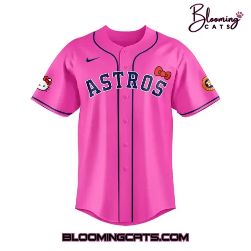 Houston Astros Hello Kitty Night Special Edition Pink Jersey