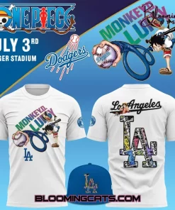 Los Angeles Dodgers x 2025 ONE PIECE Night Shirt