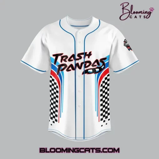 Rocket City Trash Pandas x Racing Night 2025 Custom White Baseball Jersey