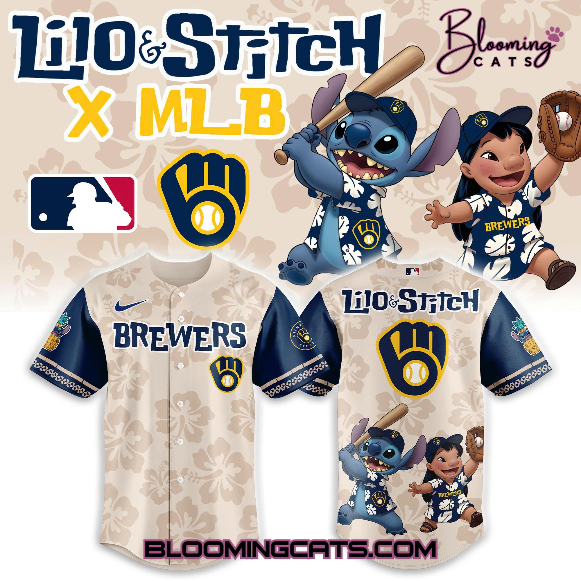 Milwaukee Brewers x Lilo & Stitch 2025 Baseball Jersey Milwaukee Brewers x Lilo & Stitch 2025 Baseball Jersey