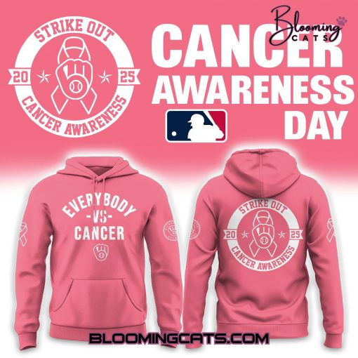 Milwaukee Brewers Everybody & Cancer Awareness Day Hoodie