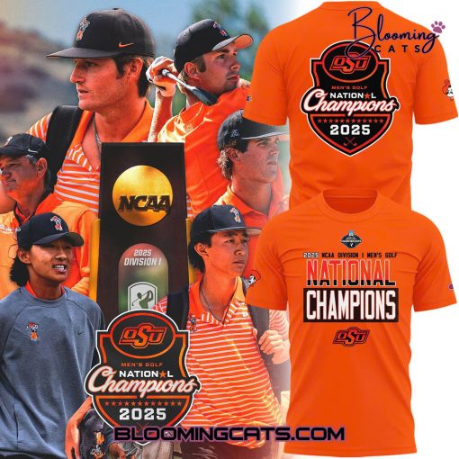 Special 2025 NCAA Men’s Golf National Champions OSU Cowboy Golf T-Shirt