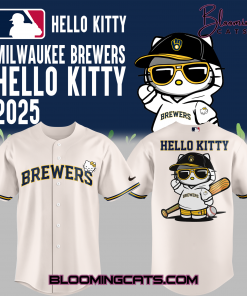 Milwaukee Brewers x Hello Kitty Night 2025 Jersey