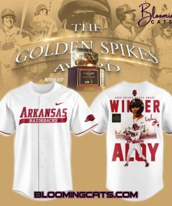 Arkansas Razorbacks Wehiwa Kapahulehua Aloy 2025 Golden Spikes Award Winner Jersey