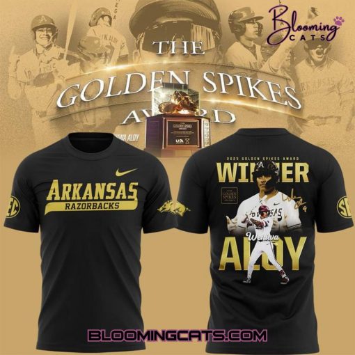 Arkansas Razorbacks Wehiwa Kapahulehua Aloy 2025 Golden Spikes Award Winner T-shirt
