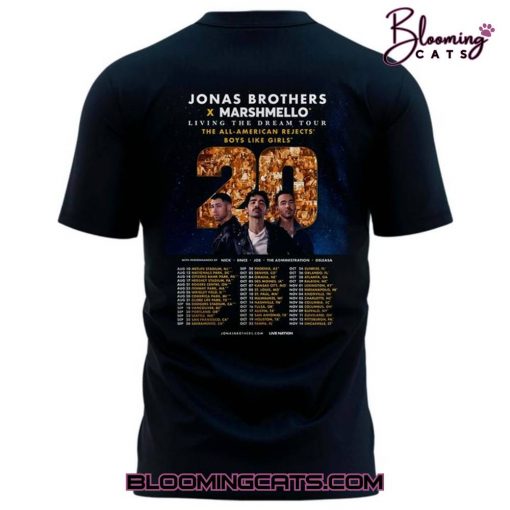 Boston Red Sox x Jonas Brothers JONAS20: Living The Dream Tour T-shirt