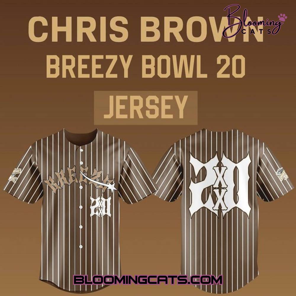 Chris Brown - Breezy Bowl 20 Baseball Jersey Chris Brown - Breezy Bowl 20 Baseball Jersey