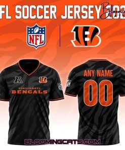 Cincinnati Bengals NFL 2025 “Football x Football” Soccer Jersey