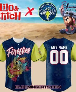 Columbia Fireflies x Lilo & Stitch 2025 Personalized Baseball Jersey