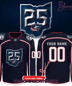 Columbus Blue Jackets 25th Anniversary Season Custom Jersey