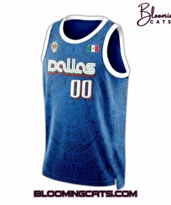 Dallas Mavericks Mexico City Game Blue Basketball Jersey