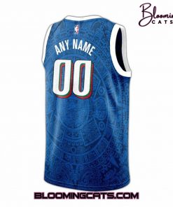 Dallas Mavericks Mexico City Game Blue Basketball Jersey