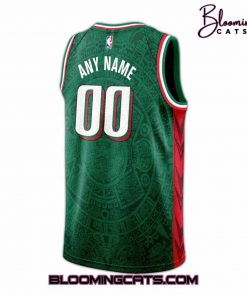Dallas Mavericks Mexico City Game Green Basketball Jersey