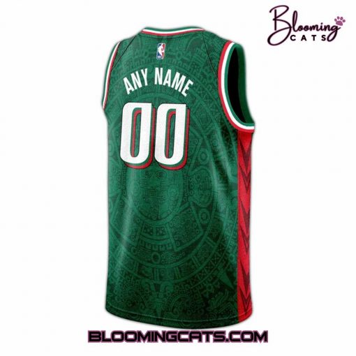 Dallas Mavericks Mexico City Game Green Basketball Jersey