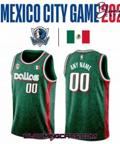 Dallas Mavericks Mexico City Game Green Basketball Jersey