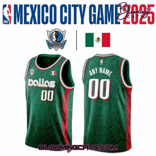 Dallas Mavericks Mexico City Game Green Basketball Jersey