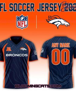 Denver Broncos NFL 2025 “Football x Football” Soccer Jersey
