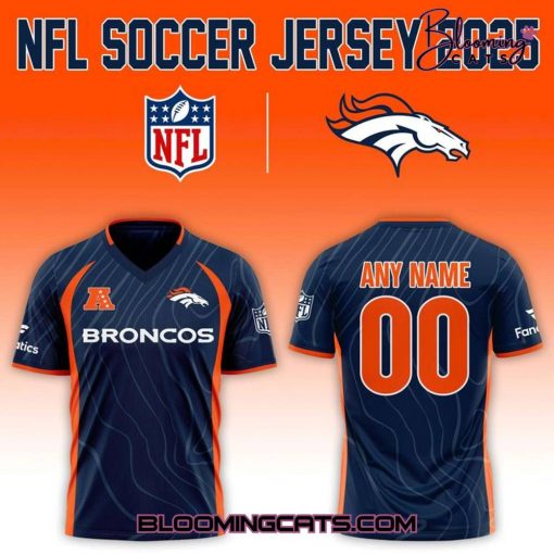 Denver Broncos NFL 2025 “Football x Football” Soccer Jersey