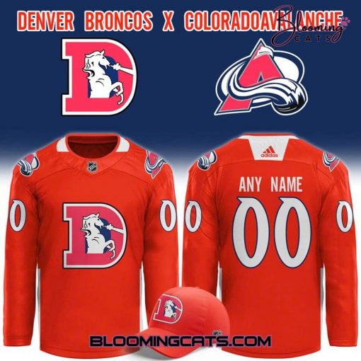 Denver Broncos x Colorado Avalanche New Hockey Jersey