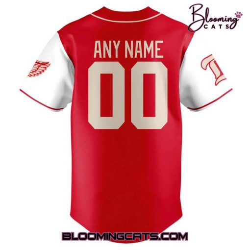 Detroit Red Wings 100 YEARS OF HOCKEYTOWN Special Baseball Jersey