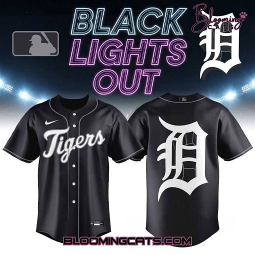 Detroit Tigers Black Lights Out Limited Edition Jersey