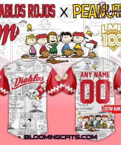 Diablos Rojos del Mexico x Peanuts 2025 Baseball Jersey