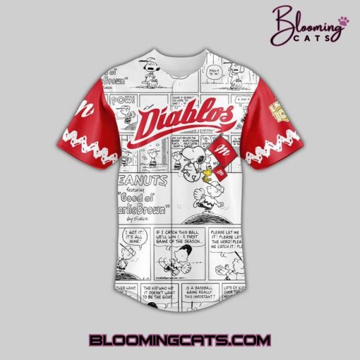 Diablos Rojos del Mexico x Peanuts 2025 Baseball Jersey