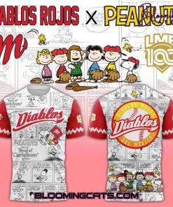 Diablos Rojos del Mexico x Peanuts 2025 T-shirt