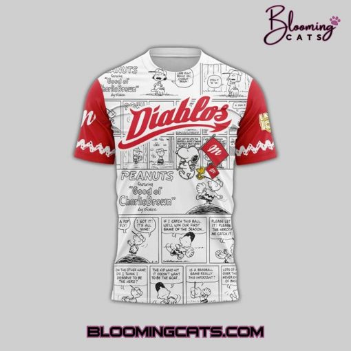 Diablos Rojos del Mexico x Peanuts 2025 T-shirt