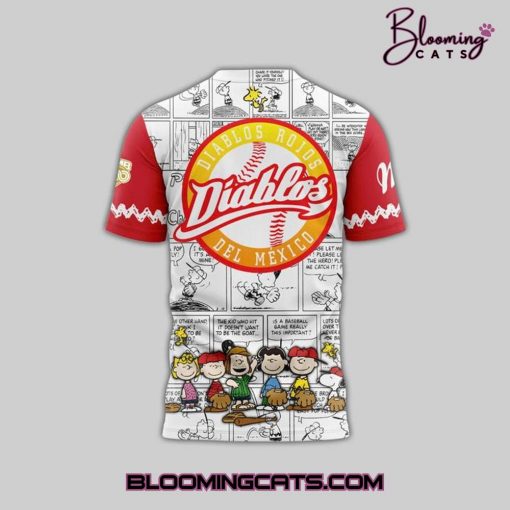 Diablos Rojos del Mexico x Peanuts 2025 T-shirt