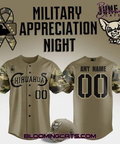 El Paso Chihuahuas Military Appreciation Night 2025 Baseball Jersey