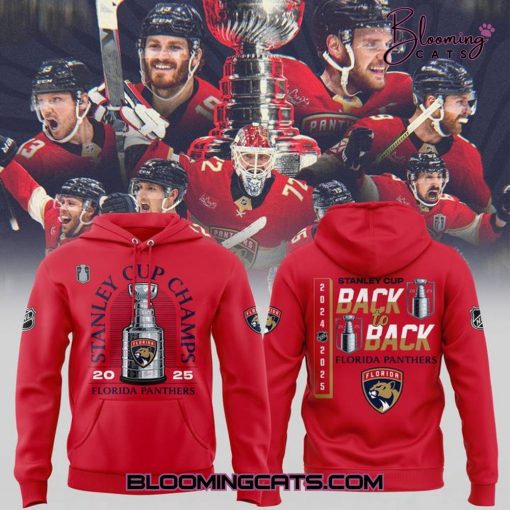 Florida Panthers 2025 Stanley Cup Back-to-Back Champions Special Hoodie