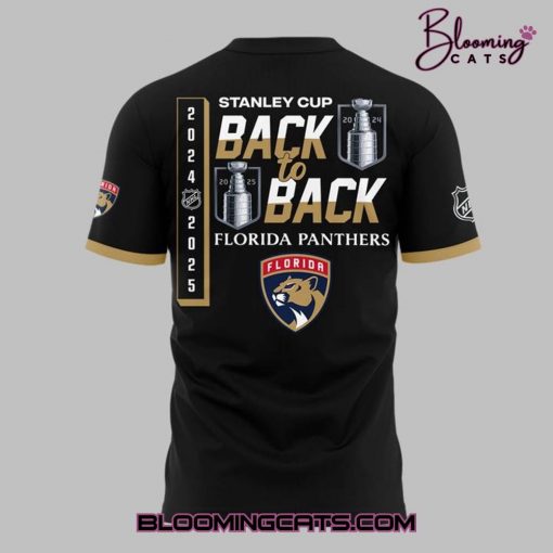 Florida Panthers 2025 Stanley Cup Back-to-Back Champions Special Tee