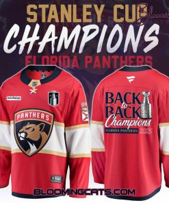 Florida Panthers “Back to Back” Champion 2025 Hockey Jersey