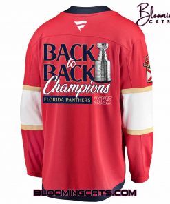 Florida Panthers Back to Back Champion 2025 Hockey Jersey