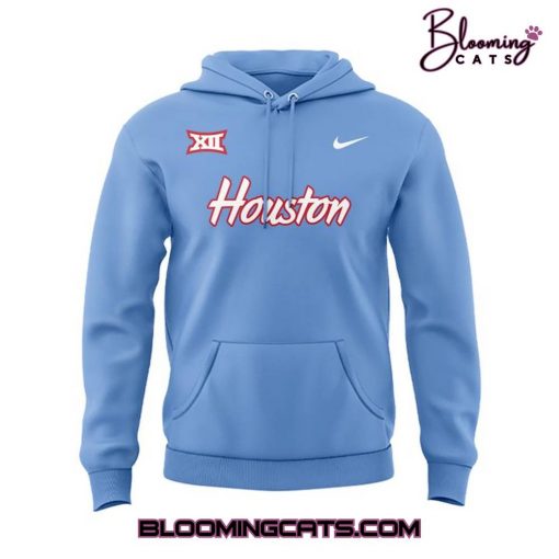 Houston Cougars 2025 Old Logo Blue Hoodie