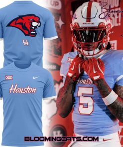 Houston Cougars 2025 Old Logo Blue T-shirt