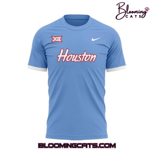 Houston Cougars 2025 Old Logo Blue T-shirt