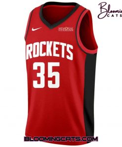 Houston Rockets x Kevin Durant 35 Special Red Basketball Jersey