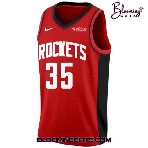 Houston Rockets x Kevin Durant 35 Special Red Basketball Jersey