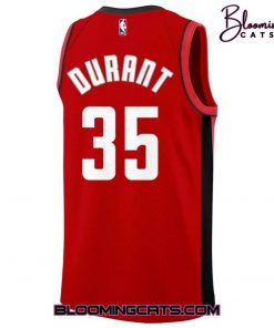 Houston Rockets x Kevin Durant 35 Special Red Basketball Jersey