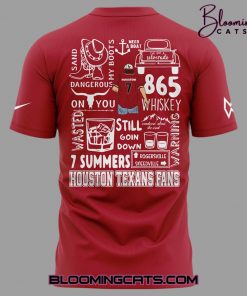 Houston Texans x Morgan Wallen Limited Edition Red Tshirt