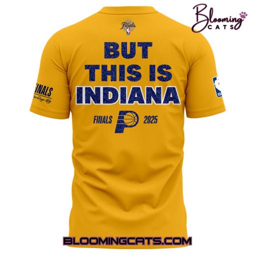 Indiana Pacers “YES’ CERS” “But This Is Indiana”  Yellow T-shirt