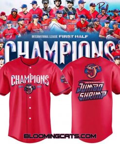 Jacksonville Jumbo Shrimp 2025 International League First Half Championship Baseball Jersey