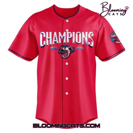 Jacksonville Jumbo Shrimp 2025 International League First Half Championship Baseball Jersey