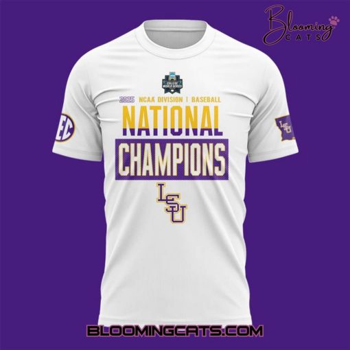 LSU Tigers 2025 NCAA Baseball Men’s College World Series Champions T-Shirt