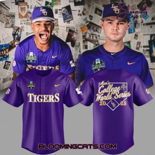 LSU Tigers Men’s College World Series 2025 Jersey