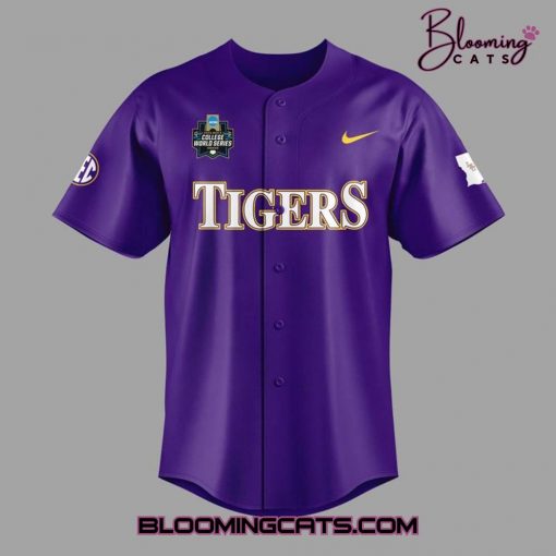LSU Tigers Men’s College World Series 2025 Jersey