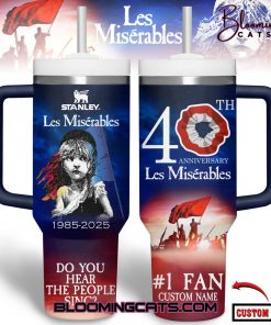 Les Miserables 40th Anniversary Custom Tumbler 40oz with Handle
