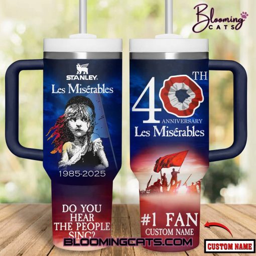 Les Miserables 40th Anniversary Custom Tumbler 40oz with Handle